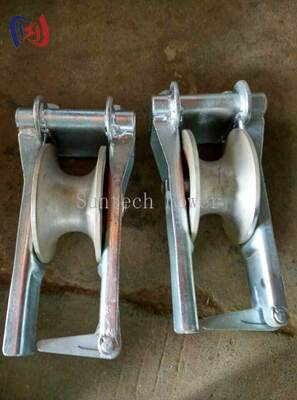 5-20KN Nominal Load Sitting Hanging Dual-Use Stringing Block untuk Flexible Power Line Construction