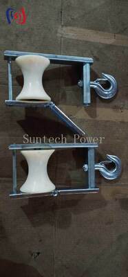 Blok Stringing Kabel Udara dengan Ukuran Sheave 120x130mm dan Beban Nomer 5KN untuk ABC Bunched Conductor