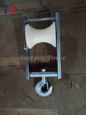 Blok Stringing Kabel Udara dengan Ukuran Sheave 120x130mm dan Beban Nomer 5KN untuk ABC Bunched Conductor