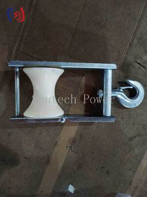 Blok Stringing Kabel Udara dengan Ukuran Sheave 120x130mm dan Beban Nomer 5KN untuk ABC Bunched Conductor