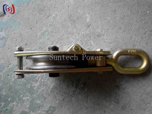 10-200KN Nominal Load Hoisting Tackle dengan Aluminium Alloy Frame dan MC Nylon Sheave untuk Power Construction