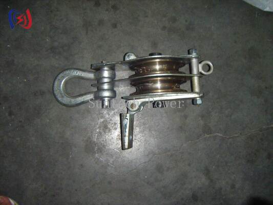 30-100KN Nominal Load Dual Sheave Hoisting Tackle dengan kedua sisi desain terbuka untuk Heavy-Duty Lifting