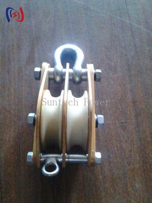 5-50KN Pengangkut Pengangkut Terisolasi dengan Lembar Resin Epoxy dan MC Nylon Sheave untuk Kerja Line Langsung