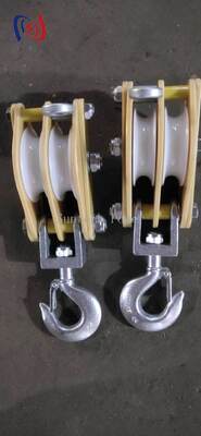 5-50KN Pengangkut Pengangkut Terisolasi dengan Lembar Resin Epoxy dan MC Nylon Sheave untuk Kerja Line Langsung