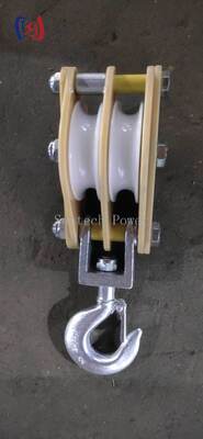 5-50KN Pengangkut Pengangkut Terisolasi dengan Lembar Resin Epoxy dan MC Nylon Sheave untuk Kerja Line Langsung