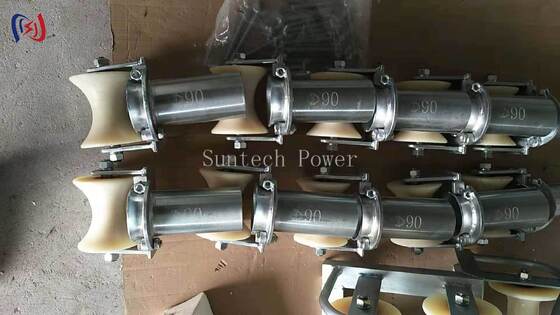 80-200mm kunci kabel tahan korosi rol pulley untuk perlindungan pintu tabung