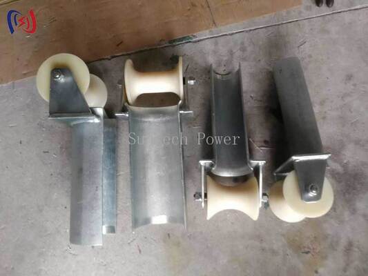 D Series Bell Mouth Cable Entry Protection Roller 80-200mm dengan MC Nylon Wheels untuk masuk kabel yang halus