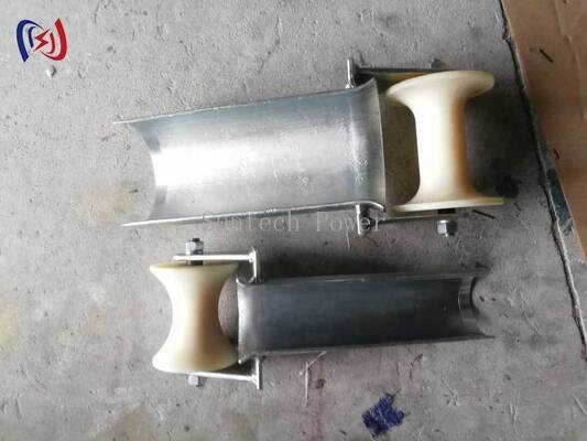 D Series Bell Mouth Cable Entry Protection Roller 80-200mm dengan MC Nylon Wheels untuk masuk kabel yang halus