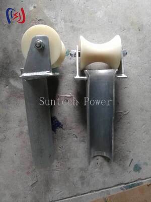 D Series Bell Mouth Cable Entry Protection Roller 80-200mm dengan MC Nylon Wheels untuk masuk kabel yang halus