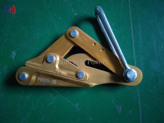 7075-T6 Aluminium Alloy yang tidak merusak Grip konduktor terisolasi dengan mekanisme rahang yang mengencangkan diri