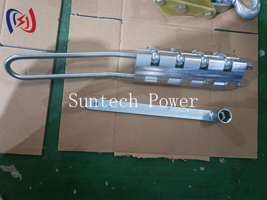 Bolt Type Anti-Twist Steel Rope Gripper Come Along Clamp dengan 20-100KN Nominal Load untuk 7-24mm Diameter Rope