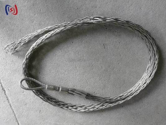 Penggabungan kabel Mesh Sock dengan beban nominal 10-30KN dan pegangan seragam 360° untuk terminasi jalur transmisi dengan lapisan galvanis panas