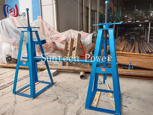 Heavy Duty Simple Reel Stand dengan muatan nominal 10-50KN dan 450-1300mm Height Adjustment untuk Reels Kabel