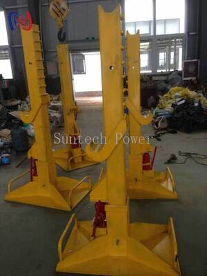 Stand Drum Konduktor Hidraulik SI-30 300KN Beban 5000mm Kapasitas Reel Kabel