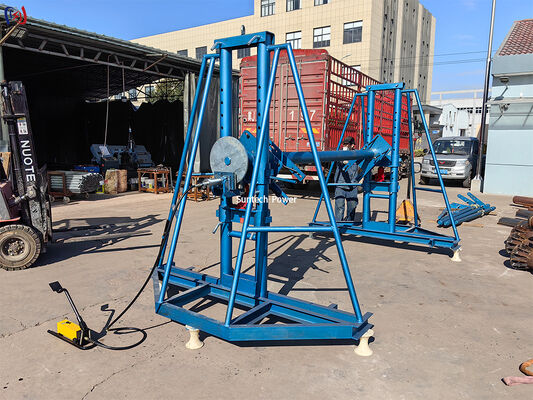 Stand Drum Konduktor Hidraulik SI-30 300KN Beban 5000mm Kapasitas Reel Kabel