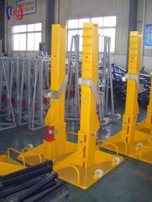 Stand Drum Konduktor Hidraulik SI-30 300KN Beban 5000mm Kapasitas Reel Kabel