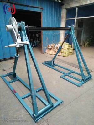 SIPZ Modular Cable Reel Stand 30-100KN Perakitan Tanpa Alat Stand Drum Konduktor