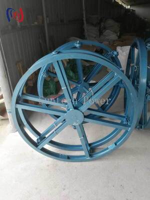 Dudukan Gulungan Kabel Vertikal 10-70KN 500-1500mm Dudukan Drum Konduktor Hemat Ruang