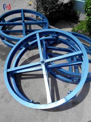 Dudukan Gulungan Kabel Vertikal 10-70KN 500-1500mm Dudukan Drum Konduktor Hemat Ruang