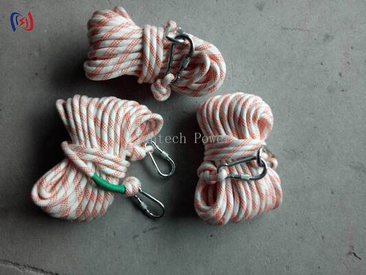 Tali Nilon Berinsulasi Diameter 6-24mm Kekuatan Putus 0.9-14KN Stabil UV untuk Pemeliharaan Saluran Langsung
