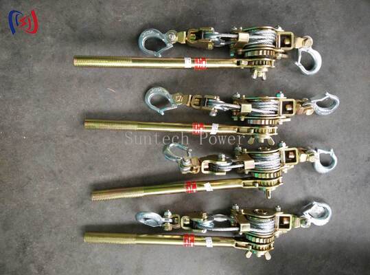 Pengencang Kawat Ratchet 10-30KN 1200-1500mm Alat Stringing Konduktor Tempa