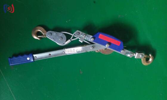 Lift Lever Ratchet 10-40KN dengan Ratchet yang dioperasikan dengan tuas dan sistem pengereman otomatis untuk konstruksi jalur listrik
