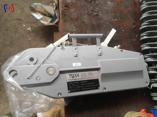 Wire Rope Handle Hoist dengan 8-54KN Nominal Load Manual Ratchet Lever dan 20m Steel Rope untuk Konstruksi Power Line