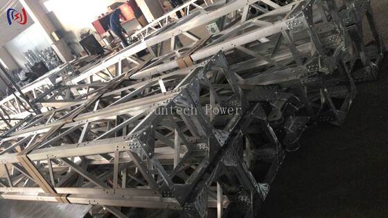 Tiang Gin Bentuk A Modular 8-28m Alat Pendirian Menara Tahan Korosi