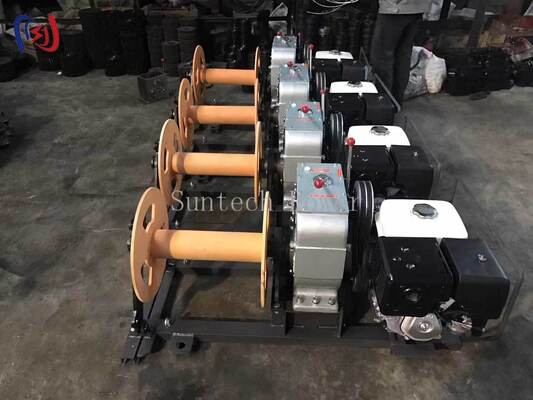 Mesin Bensin Winch Penarik Kabel 3-5T untuk Pemasangan Kabel Listrik Bawah Tanah