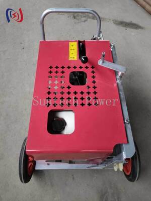 Mesin Traksi Kabel Optik 3,7KW Penarik Kabel Winch 3KN dengan Kecepatan 50-60 m/menit untuk Penarikan Saluran Serat Optik