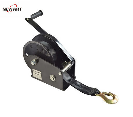 Small Manual Operated Winch For Boat Trailer , 2600lbs Mini Rope Hand Winch With Atomatic Brake