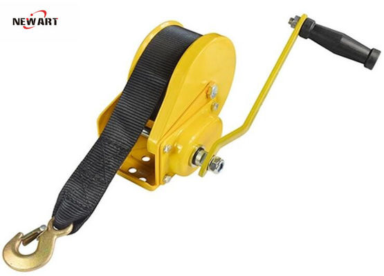 Small Manual Operated Winch For Boat Trailer , 2600lbs Mini Rope Hand Winch With Atomatic Brake
