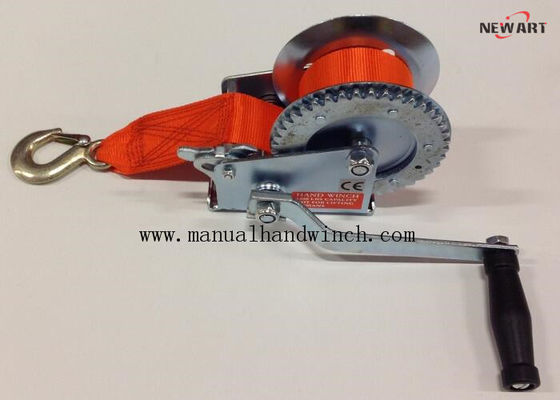 Color Strap 3000Lb Mini Manual Winch Dengan Anyaman