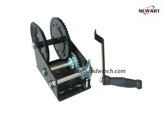 Dioperasikan Secara Manual 2500LBS 2 Gear Manual Hand Crank Winch