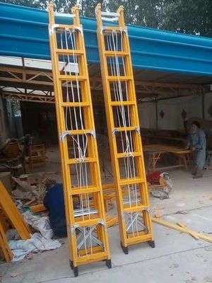 8m FRP Fiberglass Extension Ladder Konstruksi Menara Erction Tools