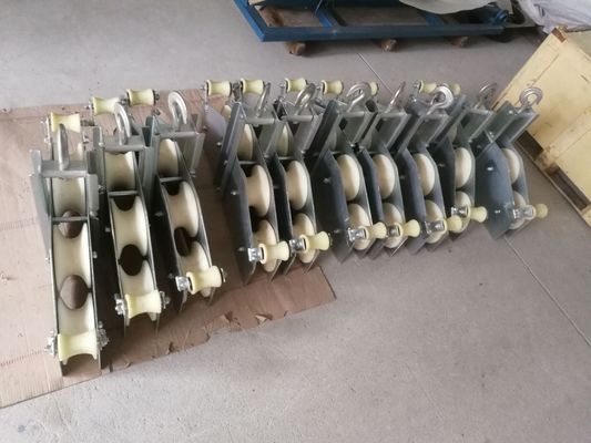 Kabel Serat Optik Pulley Block 10KN OPGW Quadrant Block Tipe Gabungan SHZHD10