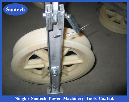 Nylon Sheave merangkai Cable Pulley Transmission Conductor Stringing Blocks