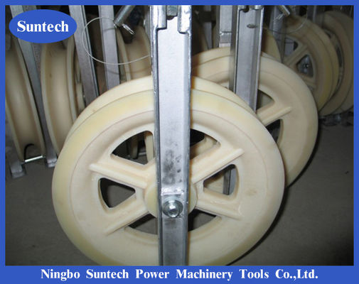 Nylon Sheave merangkai Cable Pulley Transmission Conductor Stringing Blocks