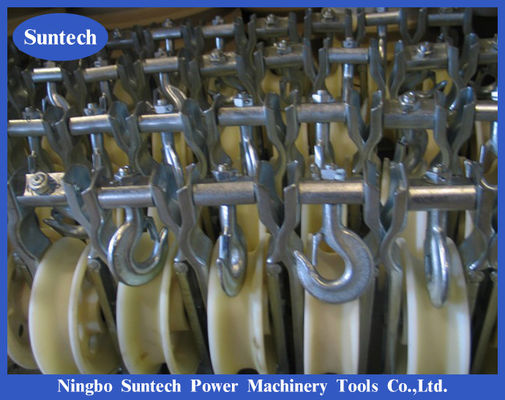 10KN Single Clevis Style Nylon Aluminium Sheave Conductor Stringing Blocks