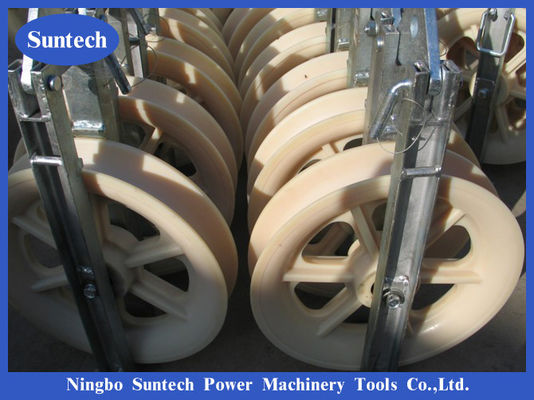 Overhead Line Single Sheave Conductor Stringing Triple Pulley Block