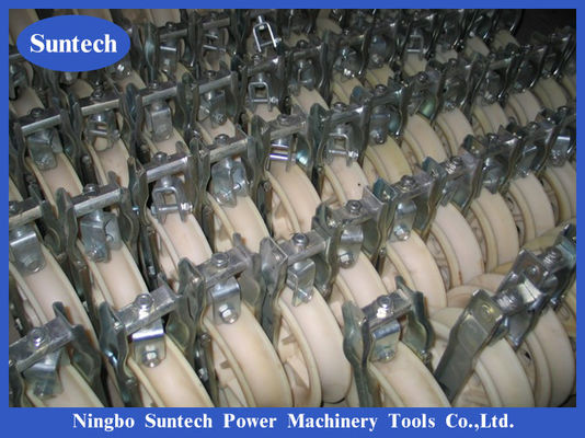 20KN MC Nylon Jalur Transmisi Konduktor Merangkai Katrol Blok
