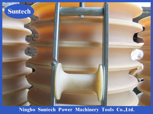 5kn Light Nylon Aerial Cable Stringing Block Roller Dengan Hook