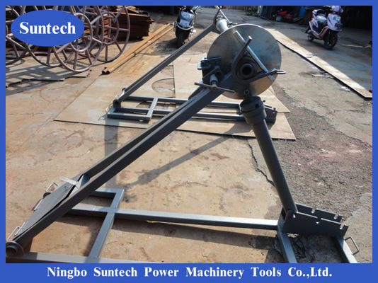 70 KN Underground Cable Reel Stand Untuk Konstruksi Merangkai