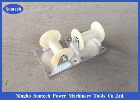 5KN Flat Trench Straight Line Kabel Listrik Roller Dengan Plat Baja