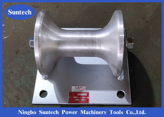 140 * 160 Steel Electric Cable Pulley Wheel Conductor Alat Merangkai