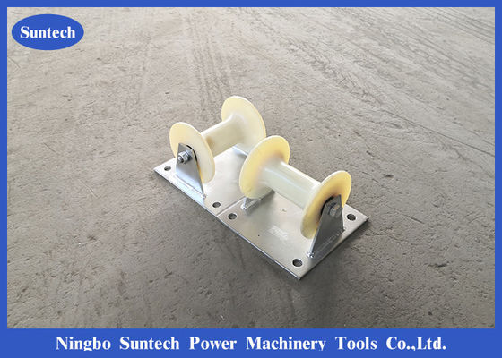 140 * 160 Steel Electric Cable Pulley Wheel Conductor Alat Merangkai