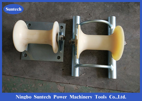 Steel Pipe Bridge Kapasitas 10KN Cable Reel Roller