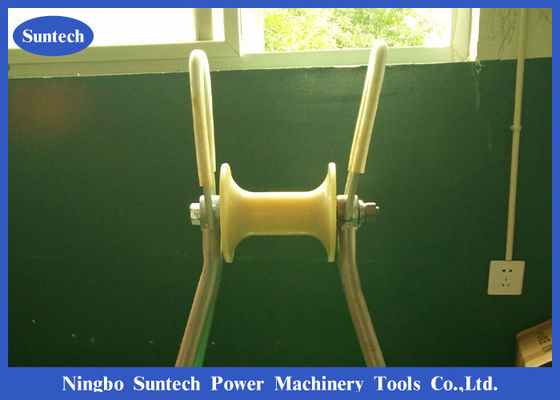 10KN Nylon Wheel High Frame Cable Pulley Roller Untuk Konstruksi Daya