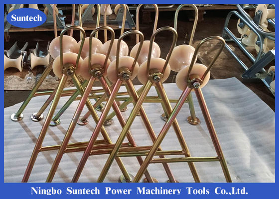 Wire Rope Straight 10kn Cable Drum Roller Untuk Penarikan Kabel Bawah Tanah