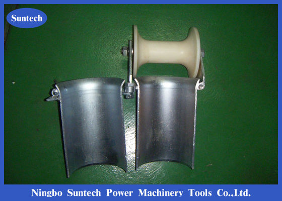 Bell Mounth Underground 100mm Steel Cable Roller Dengan Nylon Roller